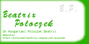 beatrix poloczek business card